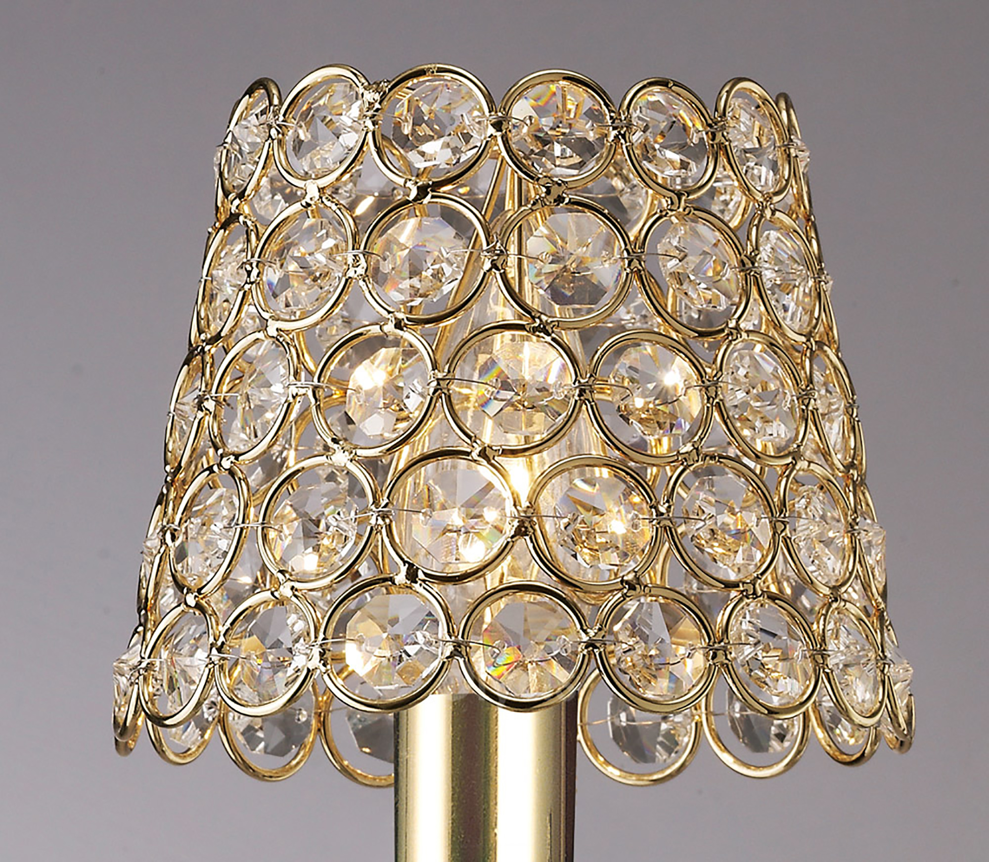 Crystal Ring Shade Glass Crystal Shades Diyas Clip-On Shades